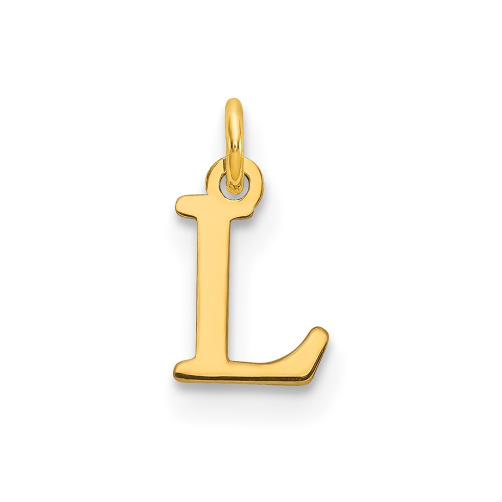 10k Yellow Gold Y Cutout Letter L Initial Charm